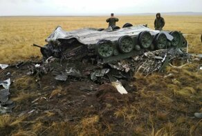 Появилось видео крушения российской БМД на учениях