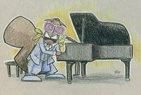 Карикатурист нарисовал известных музыкантов в образе белок