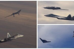 Су-57 и ударный дрон «Охотник» впервые совершили совместный полет