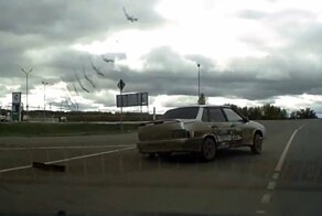 Развернулся через сплошную и устроил ДТП в Башкортостане