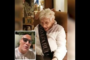 Дуэйн «Скала» Джонсон трогательно поздравил свою самую пожилую поклонницу со 100-летним юбилеем