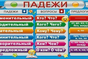 15 падежей русского языка, из них только шесть изучают в школе