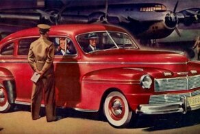 Предвоенное автоавиационное: винтажные рекламные листовки американских автомобилей
