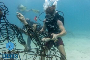 Американец смастерил подводную скульптуру для спасения кораллов