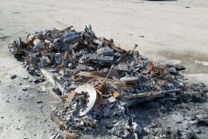 Сгоревший дотла Ferrari выставлен на продажу