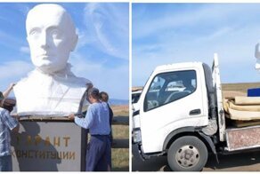 На Байкале жители убрали бюст Путина в знак протеста