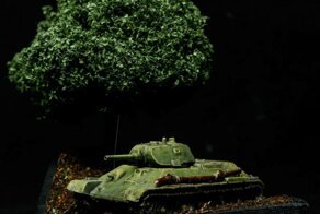 Моё хобби моделизм: мини диорама с легендарным танком Т-34 своими руками