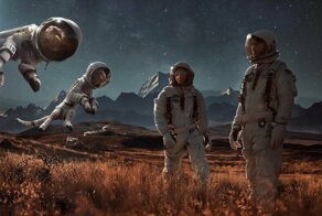 Сюрреалистические фотографии «Семейный отдых» с кошками