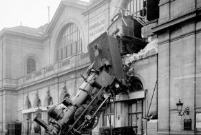 Крушение поезда на вокзале Монпарнас