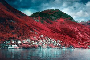 Норвежские пейзажи в инфракрасном свете