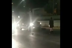 Неожиданное окончания протеста на дороге