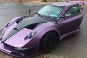 Трехколесный Pagani Zonda выглядит выглядит очень необычно