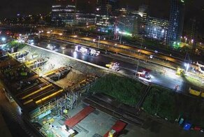 В эффектном timelapse-ролике рабочие показали впечатляющий объем работы, сделанный ими за три дня