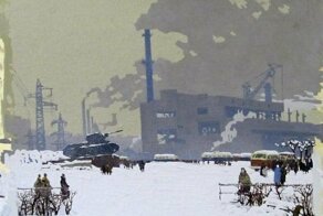 Города и сёла в советских картинах