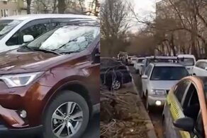 Семеро одного ждут! Яжемать перегородила проезд другим автомобилистам