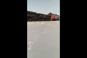 Неудачная выгрузка грузового вагона