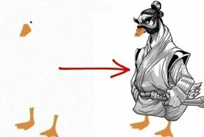 Людей попросили дорисовать утку как они хотят
