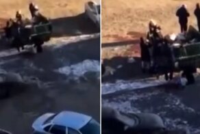 Челябинцы размели товар из сгоревшего алкомаркета