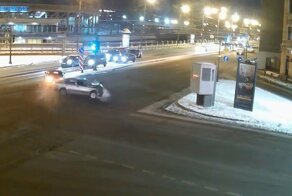 Авария дня. ДТП на перекрестке в Петроградском районе Санкт-Петербурга