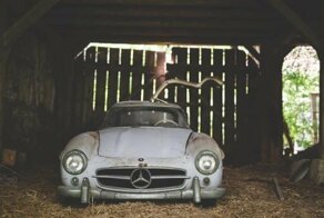 Развенчание красивой легенды о Mercedes 300 SL "Gullwing", найденном в заброшенном сарае