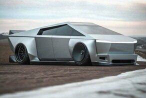 Виртуальный тюнинг нового пикапа Tesla Cybertruck