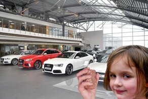 Трехлетняя китаянка повредила в автосалоне Audi 10 машин на 1,8 миллиона рублей