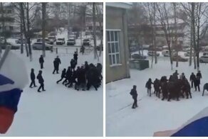 В Татарстане полицейские отрабатывали разгон митинга на школьниках