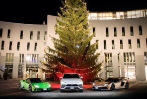 Рождественский пробег суперкаров Lamborghini  по Италии