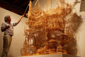 Скульптура из зубочисток (13 фото)