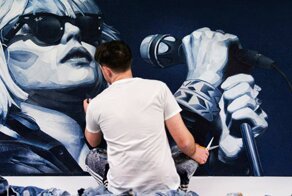 Джинсовые портреты знаменитостей Иэна Берри