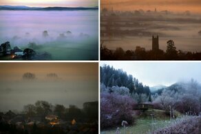 Красивые фотографии заморозков и туманов в Великобритании