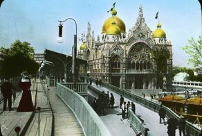 Движущийся тротуар Всемирной выставки 1900 года в Париже