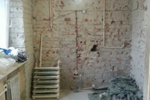 Сын после окончания учебы сделал ремонт в Кухни у своих родителей в знак благодарности. Фото До и По