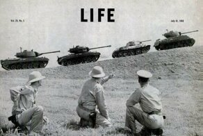 Сша пытается догнать в танках. Статья из журнал life. № 5. 1950 г