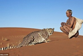 Лучший друг гепард (5 фото)