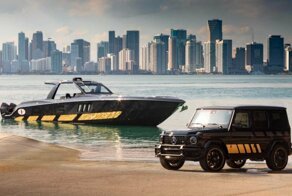 Cкоростной катер в стиле Mercedes AMG G-класса, мощностью 2700 лошадиных сил