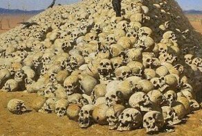 Небоскребы из черепов за каждую пролитую каплю крови