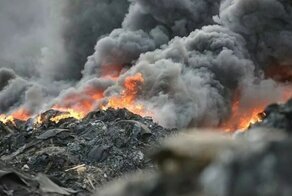 Москвичи подожгли мусорный полигон, дождавшись, когда ветер подует на Рублевку
