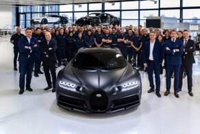 Чёрный зверь: компания Bugatti выпустила 250-й экземпляр гиперкара Chiron