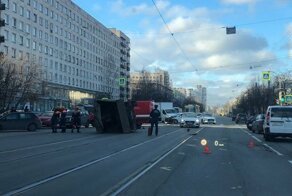 ДТП с ГАЗелью, перевозившей газовые баллоны, в Санкт-Петербурге
