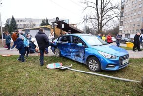 Авария дня. Серьезное ДТП в центре Калининграда