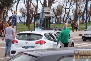 Два испанца устроили комичную дорожную стычку и попали на видео