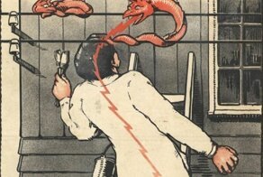 Кровь, кишки, намотало: голландские плакаты по безопасности труда