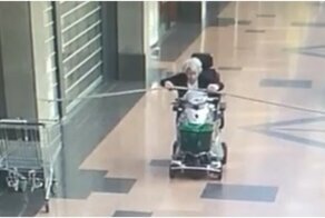 Попытка бабушки проехать через огороженное место закончилась неудачей