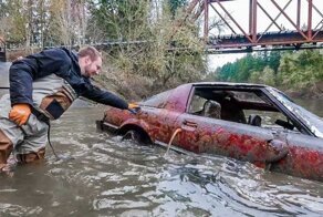 Сокровища на дне реки: в штате Орегон команда дайверов нашла кладбище утопленных автомобилей
