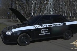 Автомобиль мифического отдела по борьбе с коронавирусом нарвался на наряд ДПС: видео