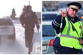 В Иркутской области инспектор ДПС на ходу запрыгнул в машину пьяного водителя