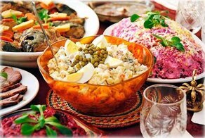 Любимые салаты из Царской России и СССР, история