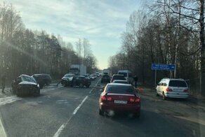 Авария дня. Маршрутка вытолкнула Audi на встречку