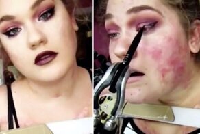 Ампутантка без рук стала визажистом и бьюти-блогером